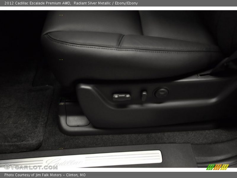 Radiant Silver Metallic / Ebony/Ebony 2012 Cadillac Escalade Premium AWD