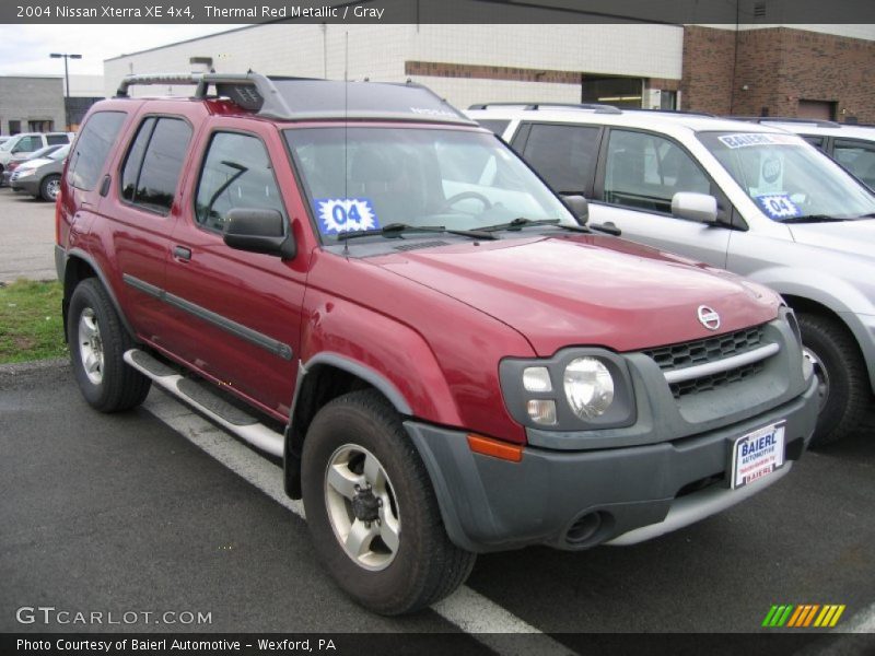 Thermal Red Metallic / Gray 2004 Nissan Xterra XE 4x4