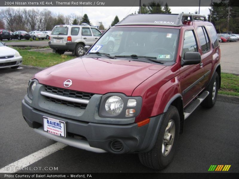 Thermal Red Metallic / Gray 2004 Nissan Xterra XE 4x4