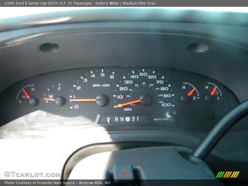 Oxford White / Medium Flint Grey 2006 Ford E Series Van E350 XLT 15 Passenger
