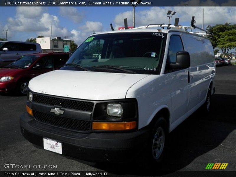 Summit White / Medium Dark Pewter 2005 Chevrolet Express 1500 Commercial Van