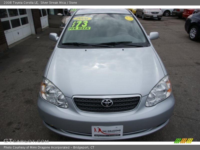 Silver Streak Mica / Stone 2008 Toyota Corolla LE