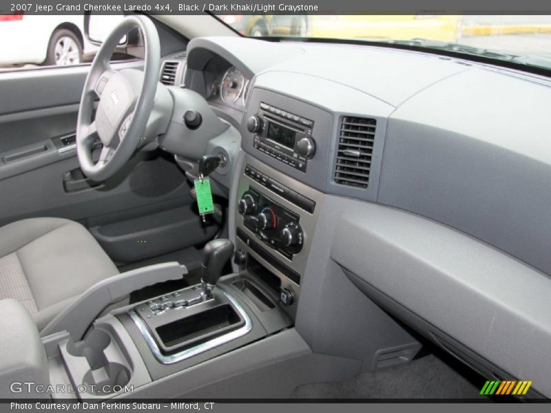 Black / Dark Khaki/Light Graystone 2007 Jeep Grand Cherokee Laredo 4x4