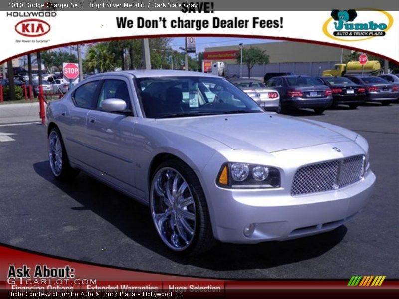 Bright Silver Metallic / Dark Slate Gray 2010 Dodge Charger SXT