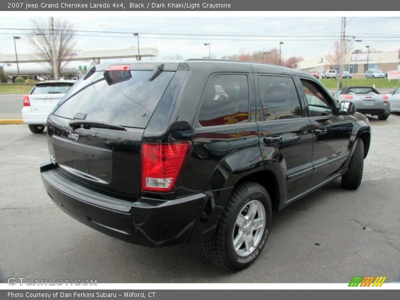 Black / Dark Khaki/Light Graystone 2007 Jeep Grand Cherokee Laredo 4x4