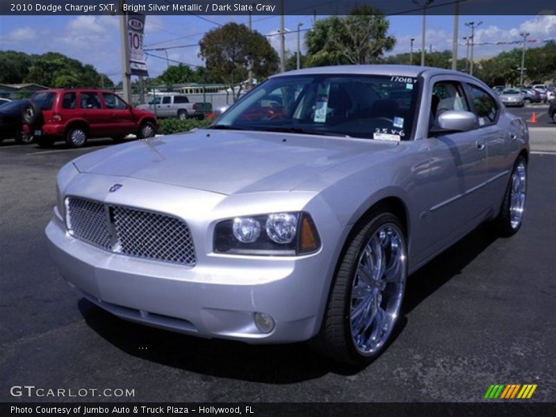 Bright Silver Metallic / Dark Slate Gray 2010 Dodge Charger SXT