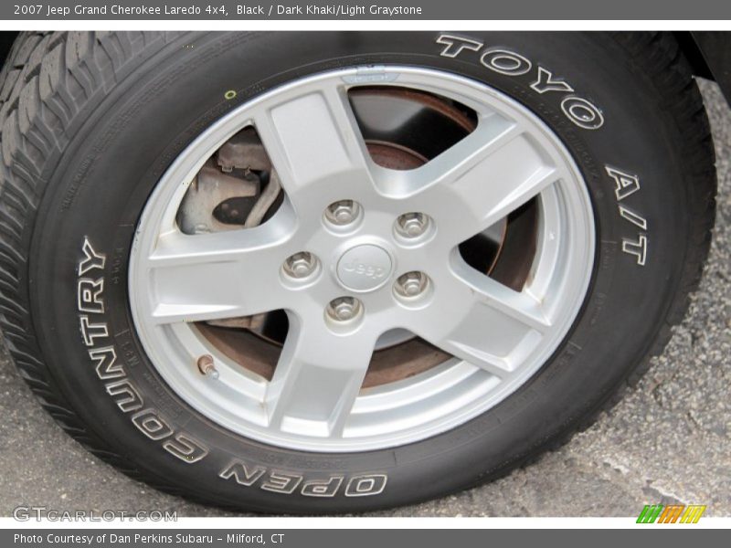 Black / Dark Khaki/Light Graystone 2007 Jeep Grand Cherokee Laredo 4x4