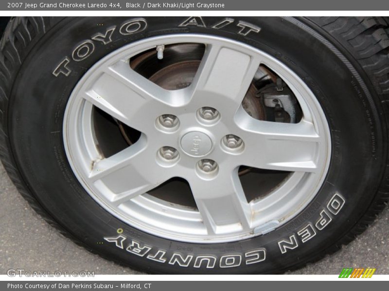 Black / Dark Khaki/Light Graystone 2007 Jeep Grand Cherokee Laredo 4x4