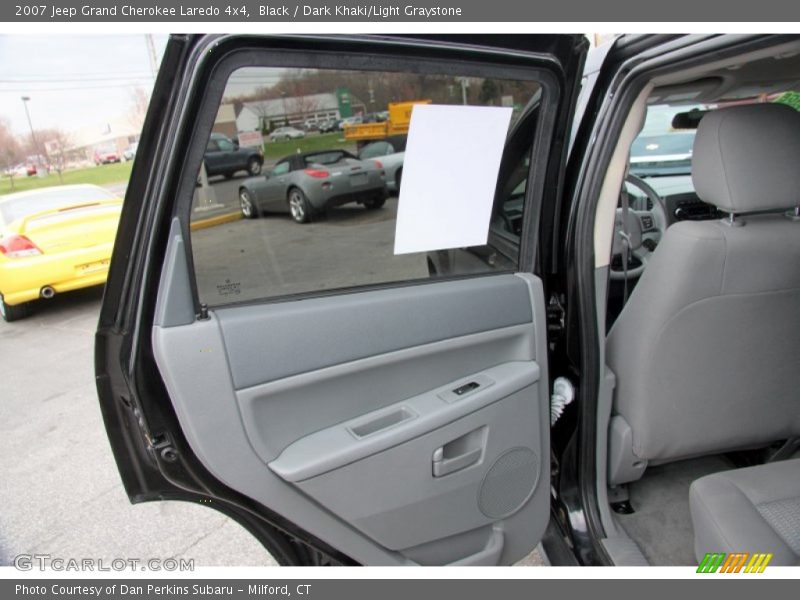 Black / Dark Khaki/Light Graystone 2007 Jeep Grand Cherokee Laredo 4x4