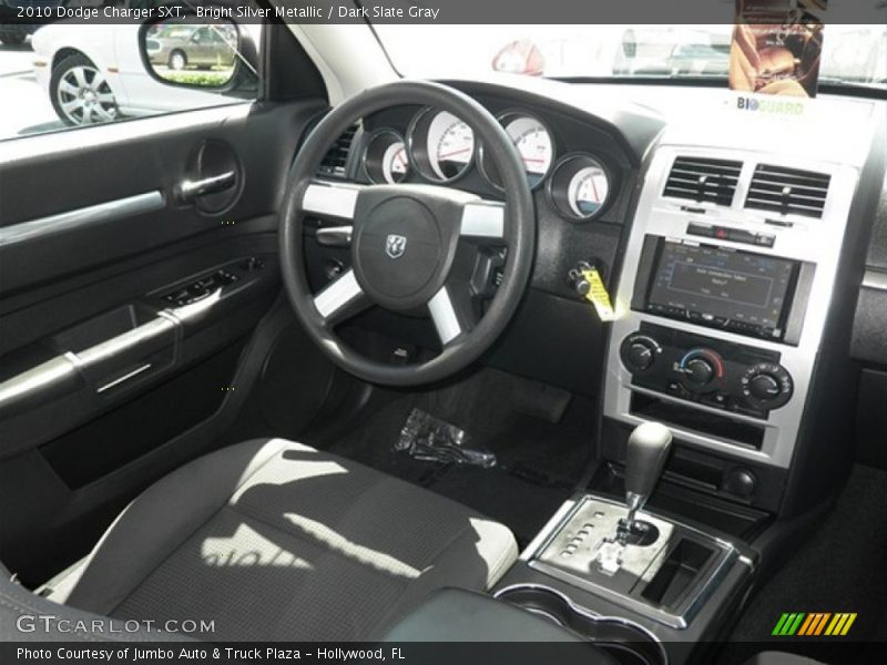 Bright Silver Metallic / Dark Slate Gray 2010 Dodge Charger SXT