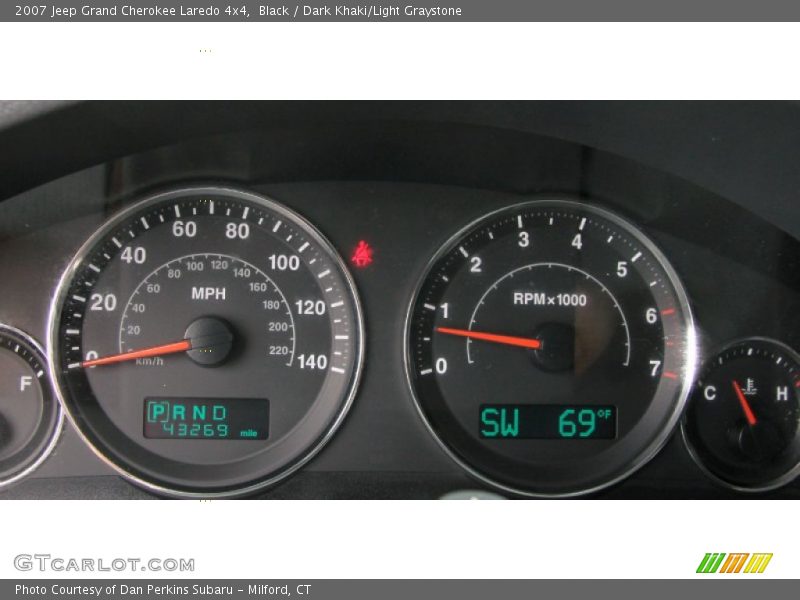 Black / Dark Khaki/Light Graystone 2007 Jeep Grand Cherokee Laredo 4x4
