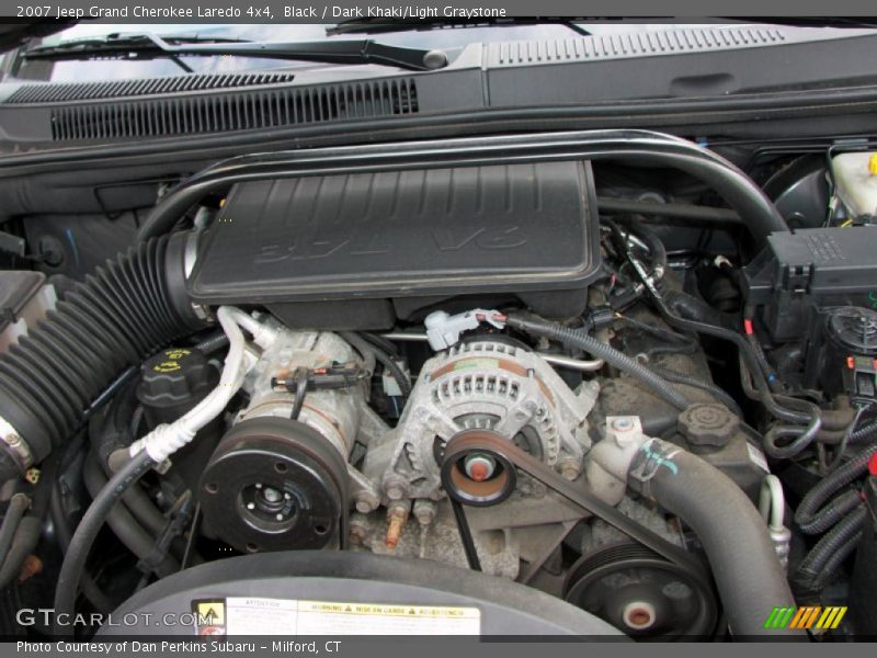 Black / Dark Khaki/Light Graystone 2007 Jeep Grand Cherokee Laredo 4x4