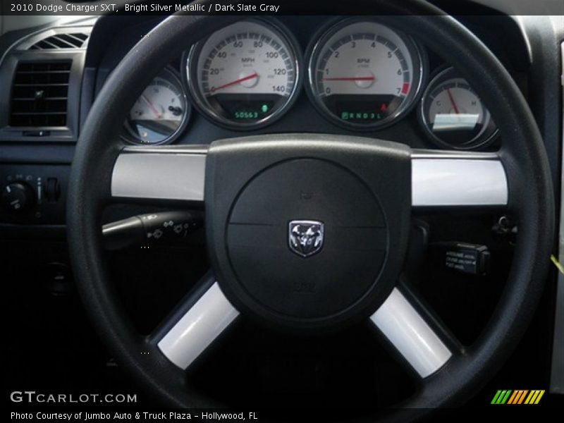 Bright Silver Metallic / Dark Slate Gray 2010 Dodge Charger SXT