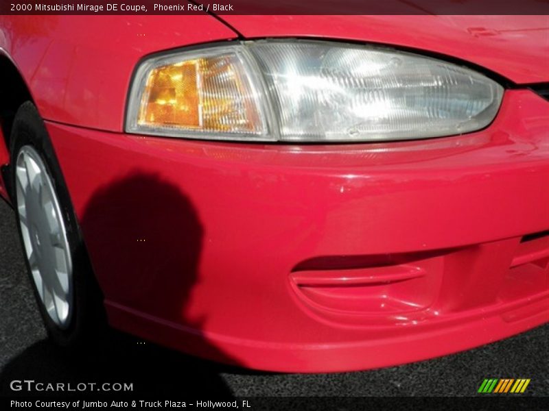 Phoenix Red / Black 2000 Mitsubishi Mirage DE Coupe