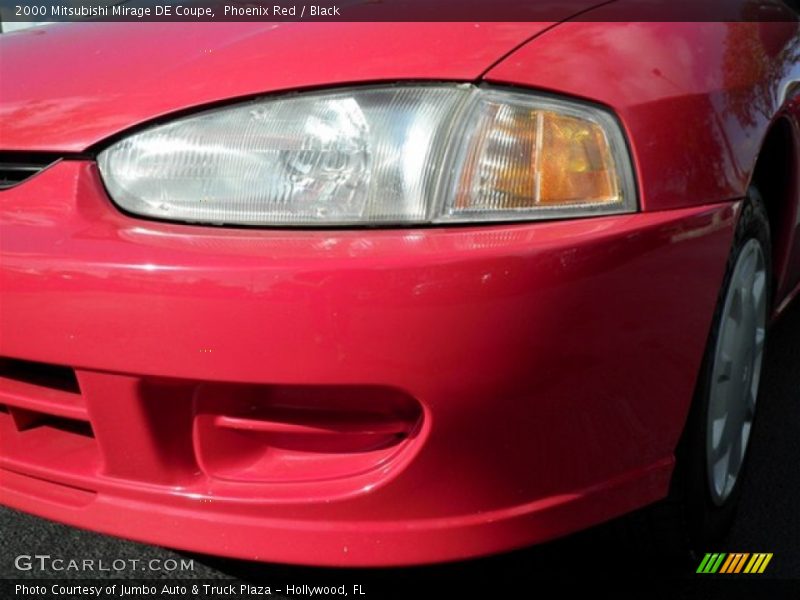 Phoenix Red / Black 2000 Mitsubishi Mirage DE Coupe