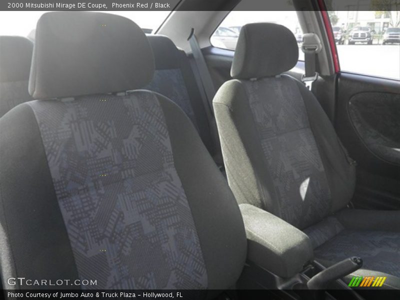 Phoenix Red / Black 2000 Mitsubishi Mirage DE Coupe