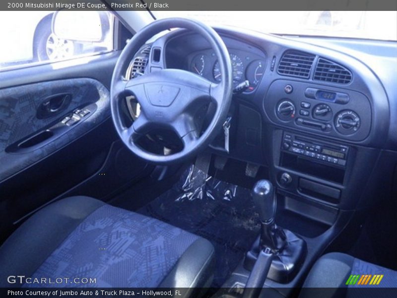 Phoenix Red / Black 2000 Mitsubishi Mirage DE Coupe