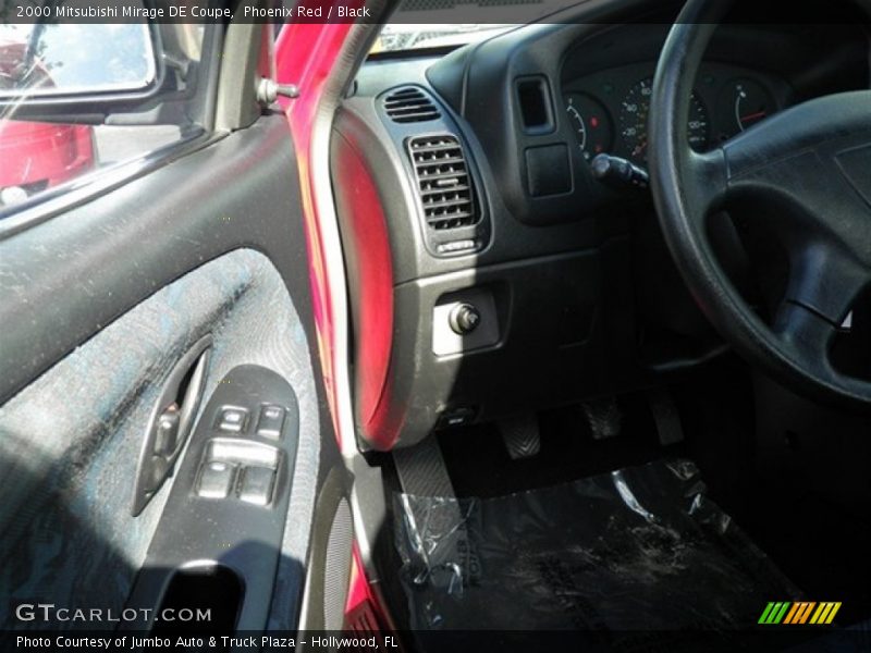 Phoenix Red / Black 2000 Mitsubishi Mirage DE Coupe