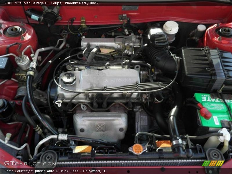  2000 Mirage DE Coupe Engine - 1.5 Liter SOHC 12-Valve 4 Cylinder