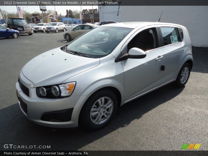 Silver Ice Metallic / Jet Black/Dark Titanium 2012 Chevrolet Sonic LT Hatch