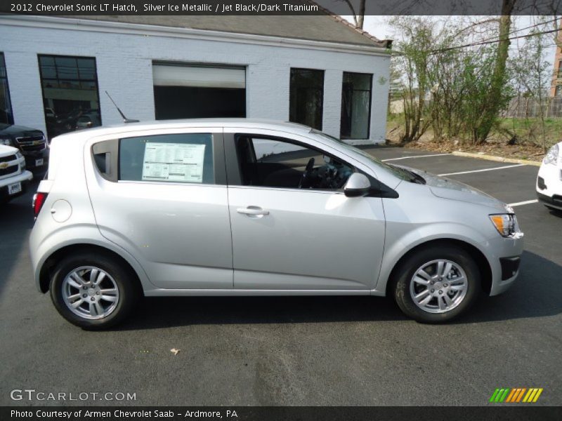 Silver Ice Metallic / Jet Black/Dark Titanium 2012 Chevrolet Sonic LT Hatch