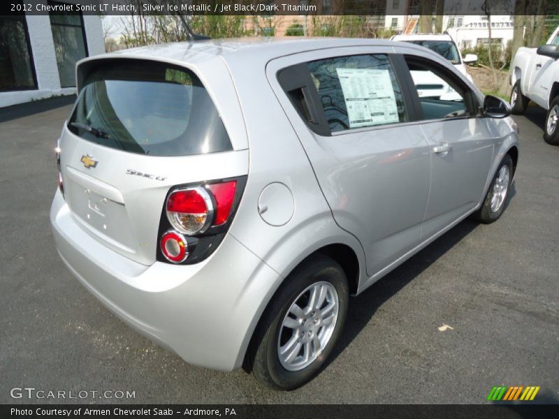 Silver Ice Metallic / Jet Black/Dark Titanium 2012 Chevrolet Sonic LT Hatch