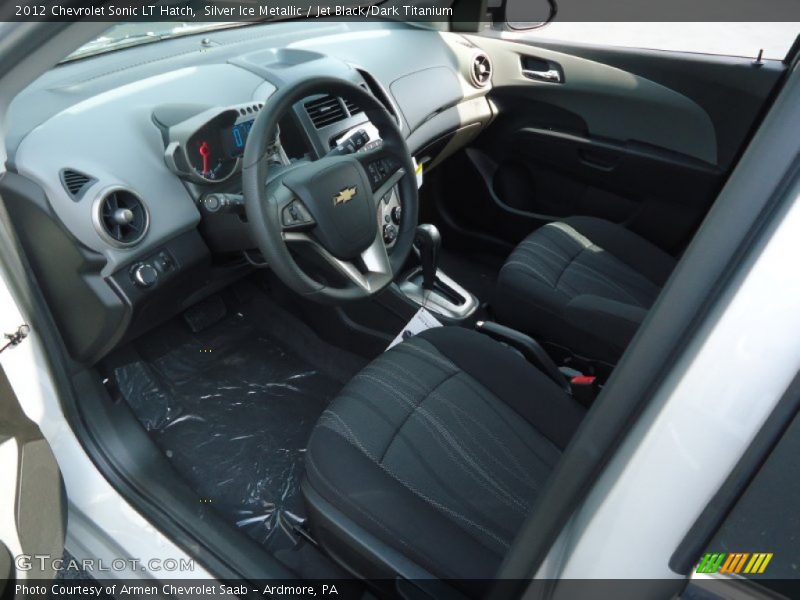 Silver Ice Metallic / Jet Black/Dark Titanium 2012 Chevrolet Sonic LT Hatch