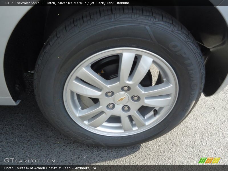 Silver Ice Metallic / Jet Black/Dark Titanium 2012 Chevrolet Sonic LT Hatch