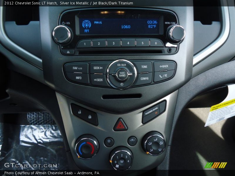 Silver Ice Metallic / Jet Black/Dark Titanium 2012 Chevrolet Sonic LT Hatch