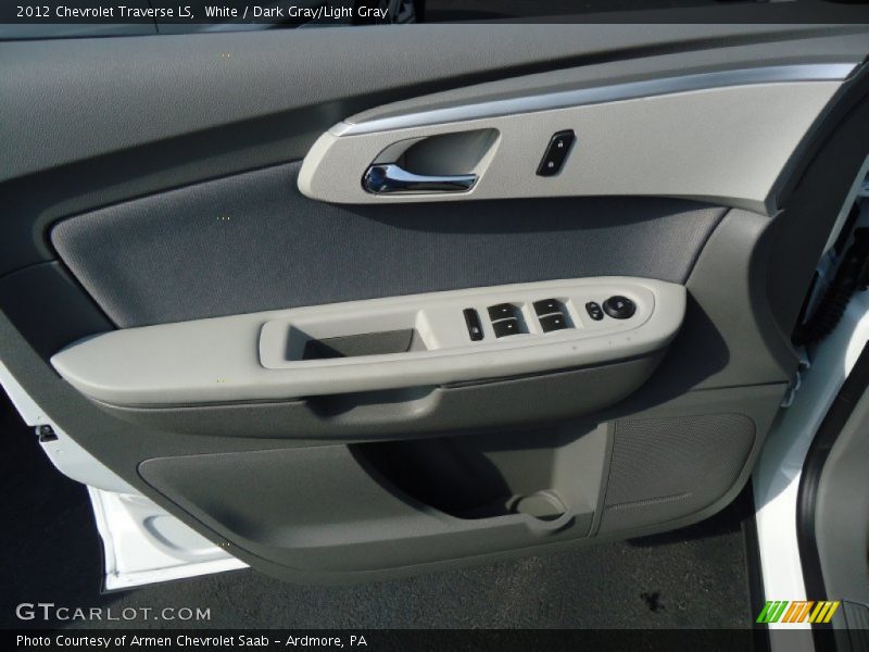 White / Dark Gray/Light Gray 2012 Chevrolet Traverse LS