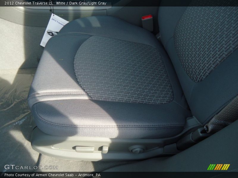 White / Dark Gray/Light Gray 2012 Chevrolet Traverse LS