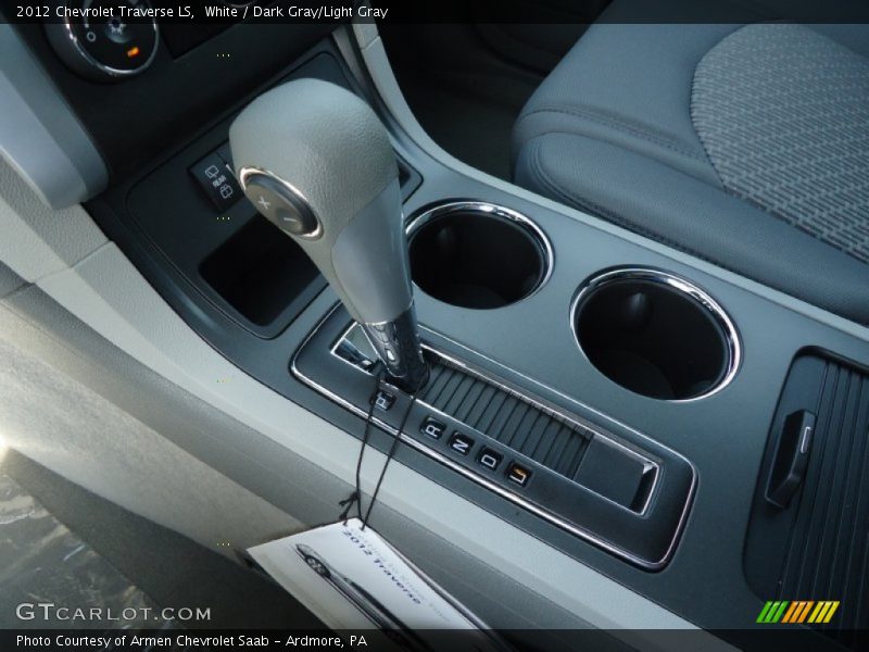 White / Dark Gray/Light Gray 2012 Chevrolet Traverse LS