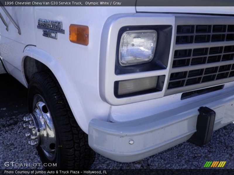 Olympic White / Gray 1996 Chevrolet Chevy Van G30 Service Truck