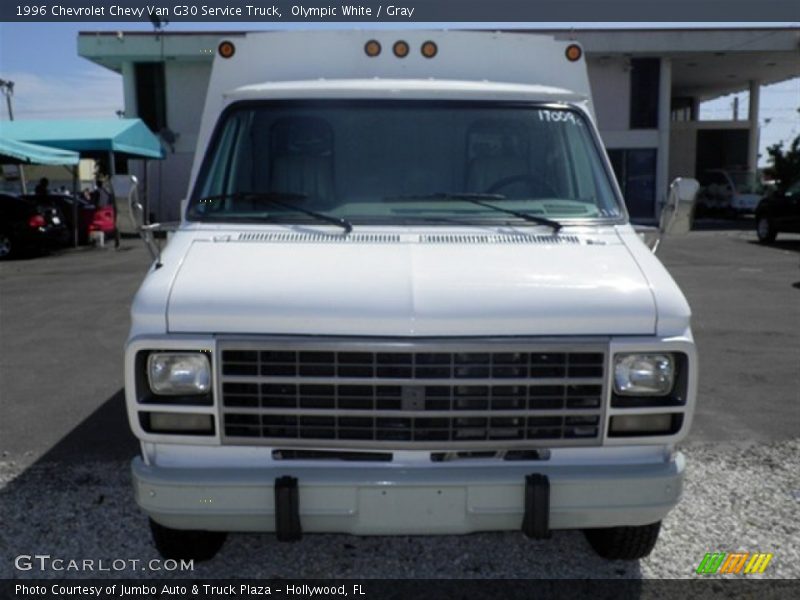 Olympic White / Gray 1996 Chevrolet Chevy Van G30 Service Truck