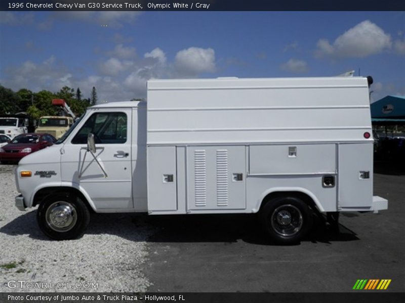 Olympic White / Gray 1996 Chevrolet Chevy Van G30 Service Truck