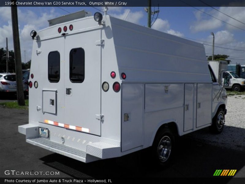 Olympic White / Gray 1996 Chevrolet Chevy Van G30 Service Truck