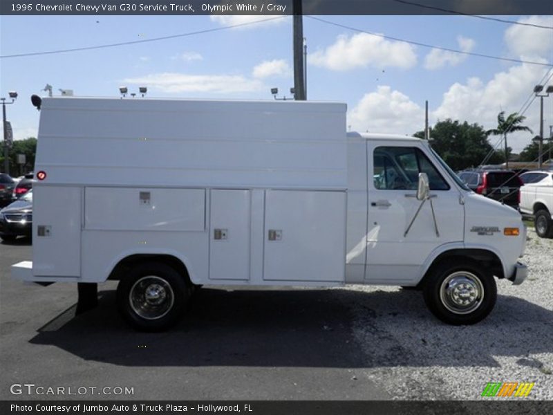 Olympic White / Gray 1996 Chevrolet Chevy Van G30 Service Truck