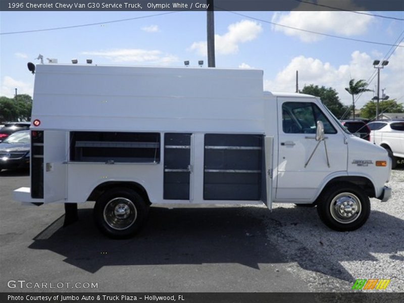 Olympic White / Gray 1996 Chevrolet Chevy Van G30 Service Truck