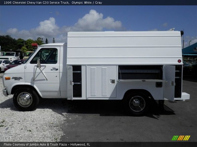 Olympic White / Gray 1996 Chevrolet Chevy Van G30 Service Truck