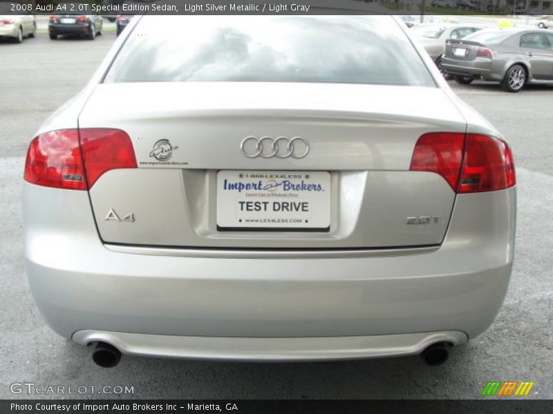 Light Silver Metallic / Light Gray 2008 Audi A4 2.0T Special Edition Sedan