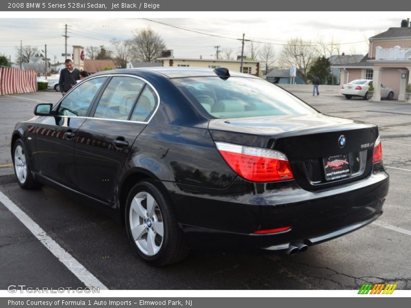 Jet Black / Beige 2008 BMW 5 Series 528xi Sedan