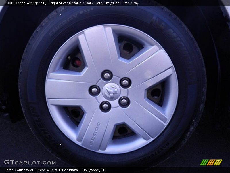 Bright Silver Metallic / Dark Slate Gray/Light Slate Gray 2008 Dodge Avenger SE