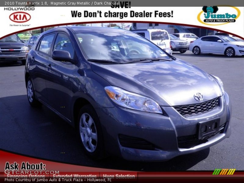 Magnetic Gray Metallic / Dark Charcoal 2010 Toyota Matrix 1.8