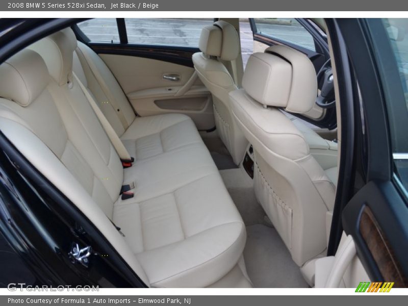 Jet Black / Beige 2008 BMW 5 Series 528xi Sedan
