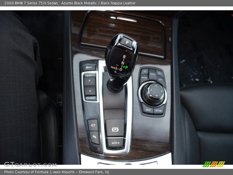 Azurite Black Metallic / Black Nappa Leather 2009 BMW 7 Series 750i Sedan