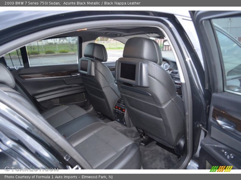 Azurite Black Metallic / Black Nappa Leather 2009 BMW 7 Series 750i Sedan