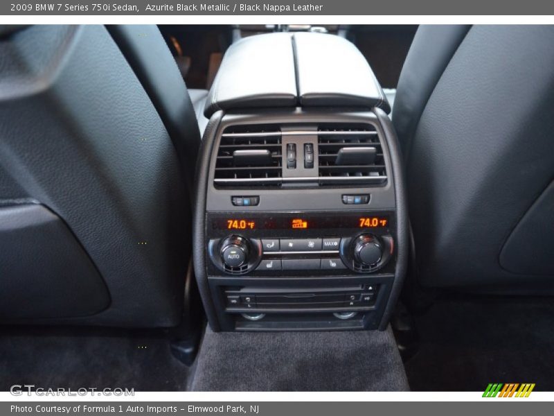 Azurite Black Metallic / Black Nappa Leather 2009 BMW 7 Series 750i Sedan