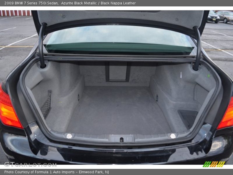 Azurite Black Metallic / Black Nappa Leather 2009 BMW 7 Series 750i Sedan