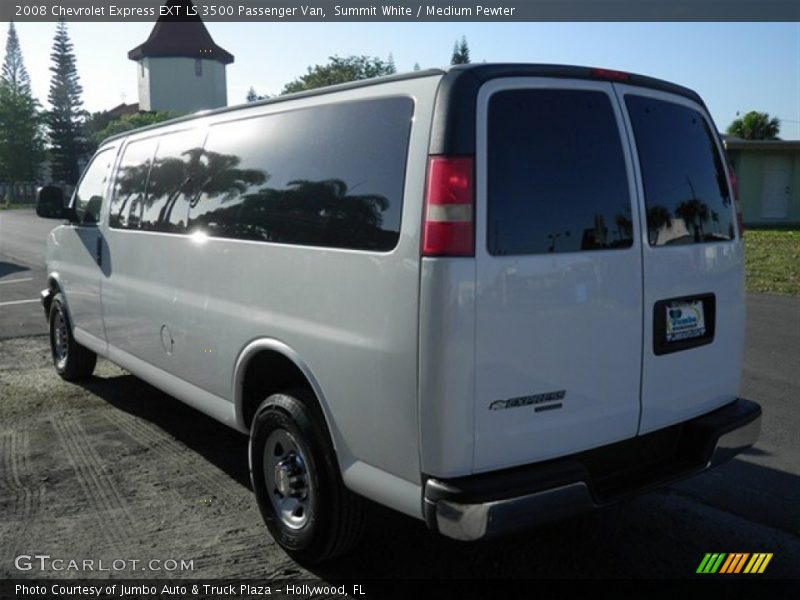 Summit White / Medium Pewter 2008 Chevrolet Express EXT LS 3500 Passenger Van