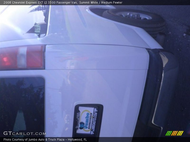 Summit White / Medium Pewter 2008 Chevrolet Express EXT LS 3500 Passenger Van